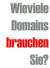wieviele Domains sind sinnvoll?