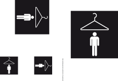 Piktogramm Umkleideraum Herren